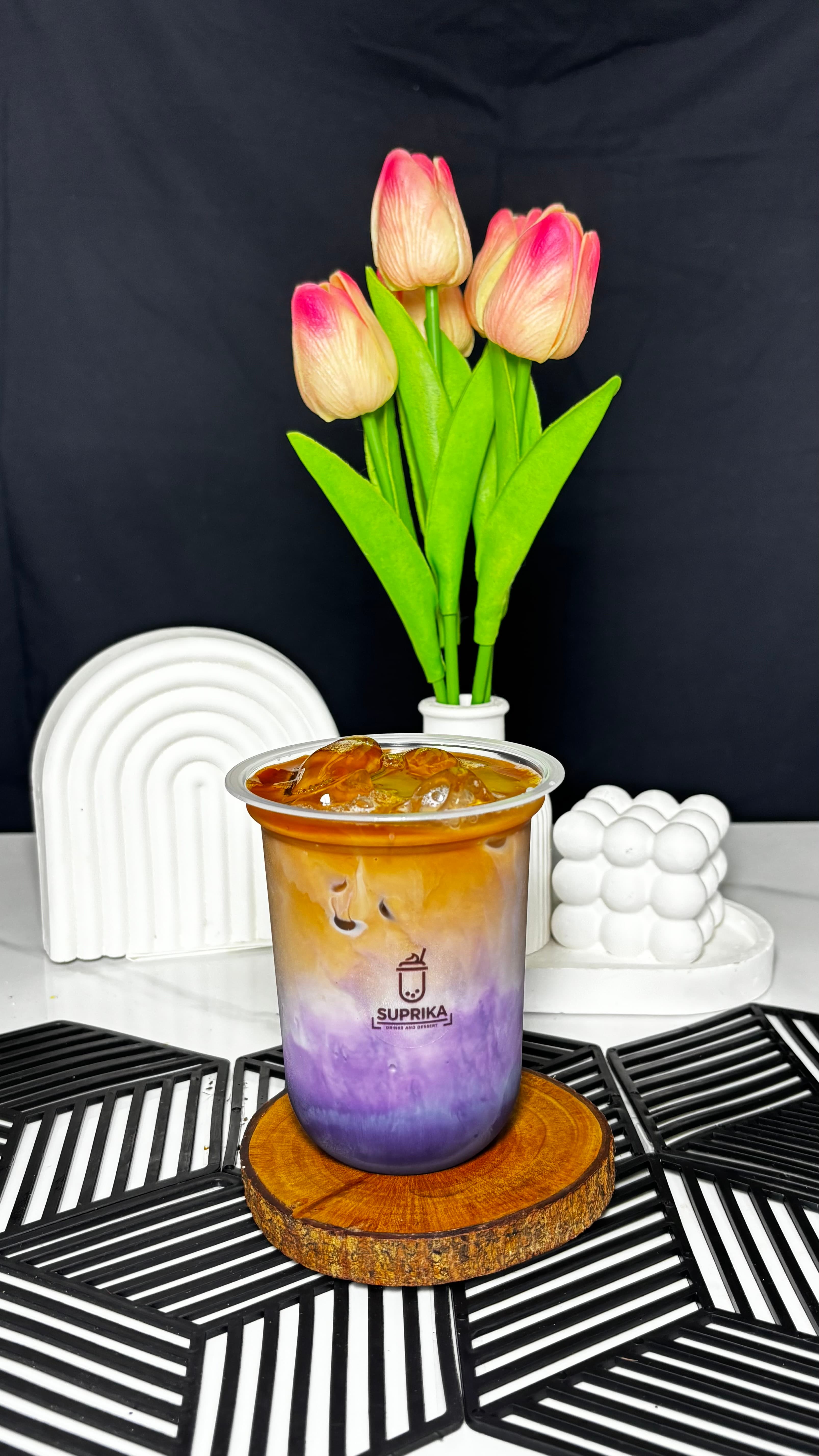 ICED THAI TEA TARO MILK